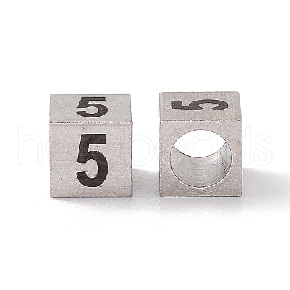 Tarnish Resistant 303 Stainless Steel European Beads STAS-G286-P05-1