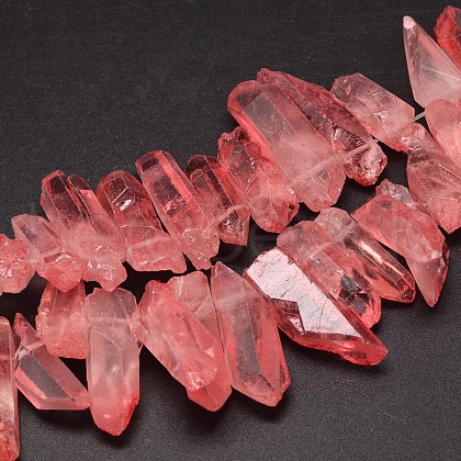 Natural Quartz Crystal Beads Strands G-A142-06C-1