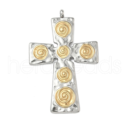 304 Stainless Steel Pendants STAS-R164-02GP-1