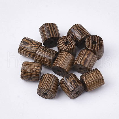 Natural Wenge Wood Beads WOOD-S053-36-1