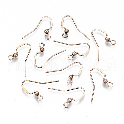 304 Stainless Steel Earring Hooks STAS-N092-104RG-NR-1