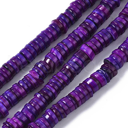 Natural Freshwater Shell Beads Strands SHEL-S278-025E-1