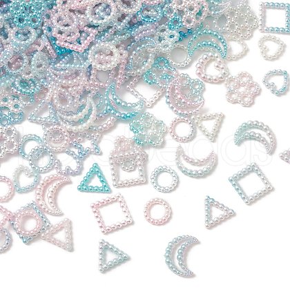 100g Spray Paint ABS Plastic Cabochons KY-CJ0001-67-1