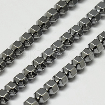 Electroplate Non-magnetic Synthetic Hematite Beads Strands G-I095-03-1