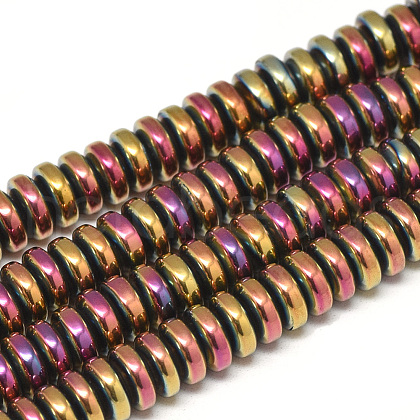 Electroplate Non-magnetic Synthetic Hematite Beads Strands G-T061-42D-1