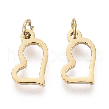 Ion Plating(IP) 304 Stainless Steel Charms STAS-H100-29G-1