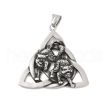 316 Surgical Stainless Steel Pendants STAS-D304-35AS-1