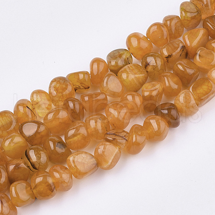 Natural Dragon Veins Agate Beads Strands G-S349-28G-1