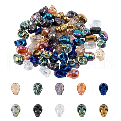   Electroplate Glass Beads EGLA-PH0003-15-1