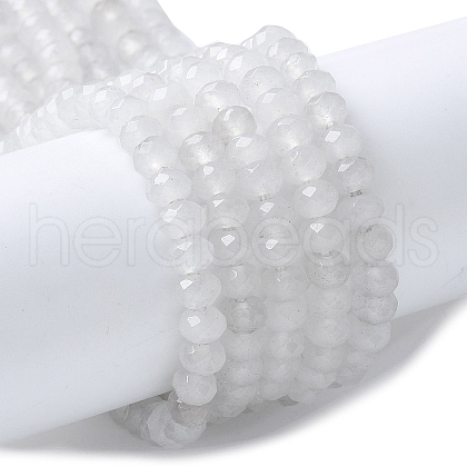 Natural Malaysia Jade Rondelle Beads Strands X-G-E316-2x4mm-63-1
