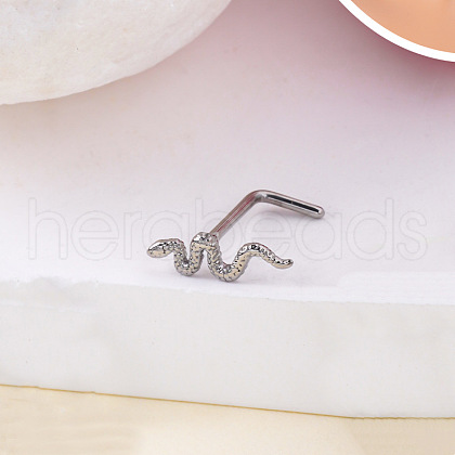 Bohemian Style 304 Stainless Steel L-Shaped Nose Rings FS-WG96CDA-06-1