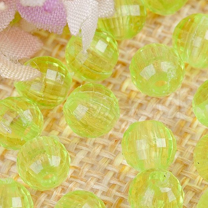 Transparent Acrylic Beads TACR-NH0001-B-14-1