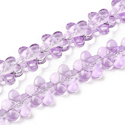 Transparent Glass Beads Strands GLAA-H038-02D-1