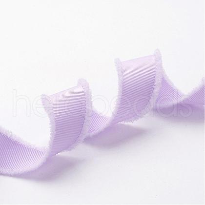 Polyester Frayed Grosgrain Ribbons ORIB-G003-25mm-05-1