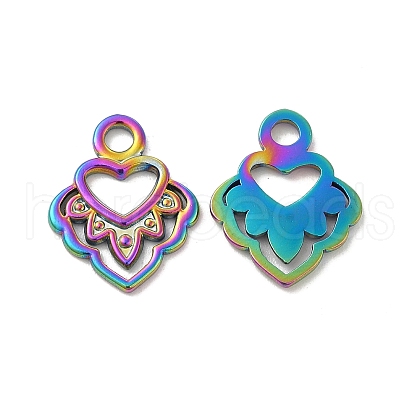 Ion Plating(IP) 304 Stainless Steel Pendants STAS-B032-08MC-1
