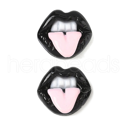 Funny Opaque Resin Cabochons CRES-D312-01C-1