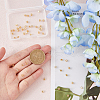 HOBBIESAY 50Pcs 2 Style Brass Crimp Beads KK-HY0002-84-3