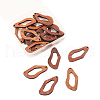 20Pcs Walnut Wood Hollow out Pendants WOOD-CJ0001-22-3