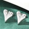 Non-Tarnish 304 Stainless Steel Heart Stud Earrings for Women X-EJEW-F300-09P-6