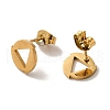 PVD Vacuum Plating 304 Stainless Steel Stud Earrings EJEW-Z040-39G-2