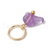 30Pcs 30 Styles Natural & Synthetic Mixed Gemstone Chip Charms PALLOY-JF02874-02-6