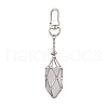Stainless Steel Braided Chain Macrame Pouch Empty Stone Holder Pendant Decorations HJEW-JM02056-2