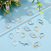  90Pcs 6 Style 304 Stainless Steel Leverback Earring Findings STAS-NB0001-60-5