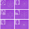 Acrylic Earring Handwork Template TOOL-WH0153-010-2