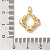 Rack Plating Brass Micro Pave Cubic Zirconia Pendants KK-K377-38G-3