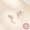 S925 Sterling Silver Rhombus Stud Earrings QJ5741-2-2