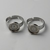 304 Stainless Steel Adjustable Bezel Cup Ring Settings FIND-WH0110-500C-2