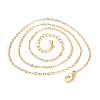 Brass Chain Necklacess KK-P205-01G-2
