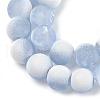 Frosted Crackle Glass Beads Strands X1-GLAA-U001-6mm-M14-2