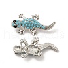 Alloy Rhinestone Pendants FIND-G048-38P-1