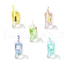Transparent Acrylic Pendants OACR-M005-01-1