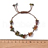 Adjustable Natural Kambaba Jasper Braided Bead Bracelets for Women BJEW-U035-02O-5