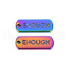 Rainbow Color Alloy Charms PALLOY-S180-246-NR-2
