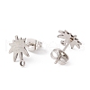 Non-Tarnish 201 Stainless Steel Stud Earring Findings EJEW-A071-20P-2