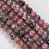 Natural Rhodonite Beads Strands G-K254-04-10mm-1