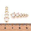 Brass Micro Pave Cubic Zirconia Pendants KK-N261-118B-G-3
