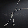 Fashionable Stainless Steel Earphone Pendant Necklaces for Daily Wear IO7350-1