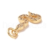 Eco-Friendly Brass Micro Pave Cubic Zirconia Pendants KK-M225-11G-3