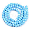 Electroplate Glass Beads Strands EGLA-A034-P1mm-A06-3