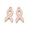 Light Gold Tone Zinc Alloy Enamel Pendants ENAM-WH0061-10B-02-1