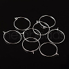 Silver Color Plated Brass Earring Hoops X-EC067-2S-4