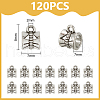Unicraftale 120Pcs Tibetan Style Alloy Tube Bails TIBE-UN0001-11-3
