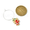 Alloy Enamel Wine Glass Charms AJEW-JO00155-4