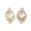 Transparent K9 Glass Connector Charms GLAA-A005-10G-03-1