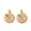 304 Stainless Steel Enamel Pendants STAS-U061-40G-02-1