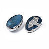 Natural Agate Slide Charms G-S359-382-3